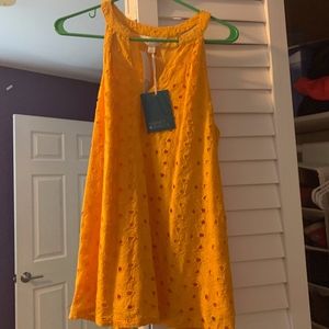 MARKET & SPRUCE-Nehaly Embroidered Halter Top